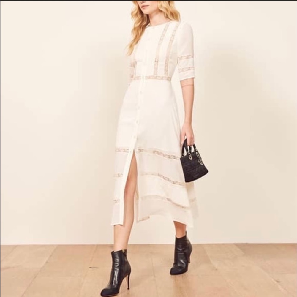 Reformation ivory dress